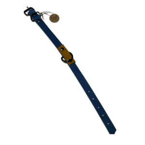 Halsband „Cool Ice“ – dunkelblaub/cognac